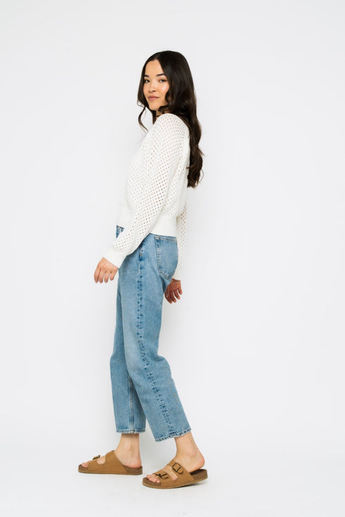 Ellie-Pointelle Pullover